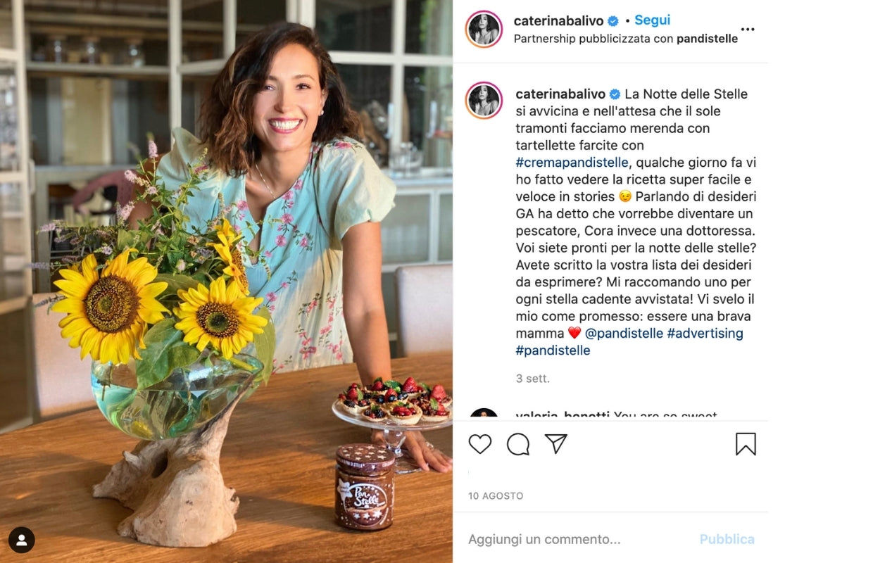 Collaborazioni Instagram - Caterina Balivo