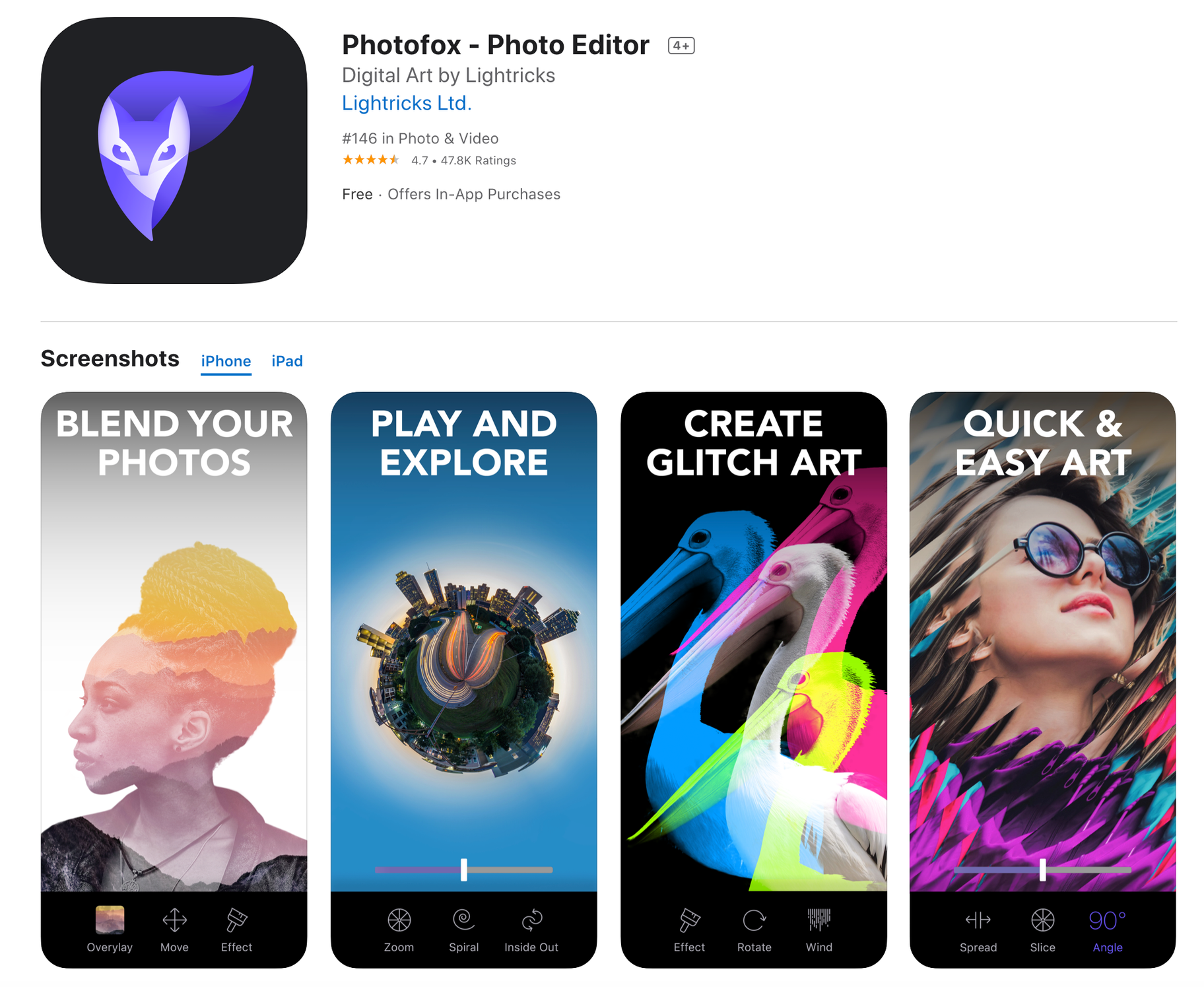 Enlight Photofox Photo Editing App