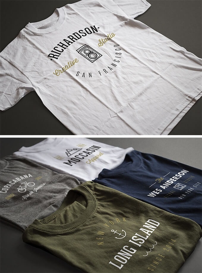 Free T-Shirt Mockup Template-Antonio Padilla’s Photorealistic T-shirt templates