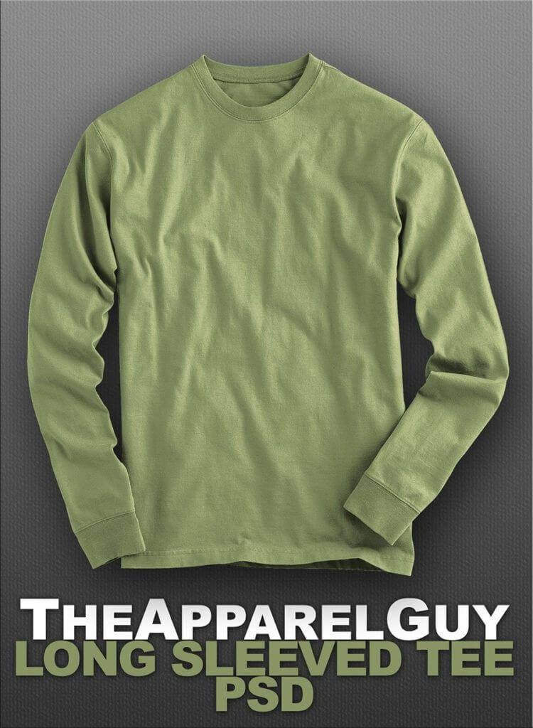 Long Sleeved Tee PSD- The Apparel Guy