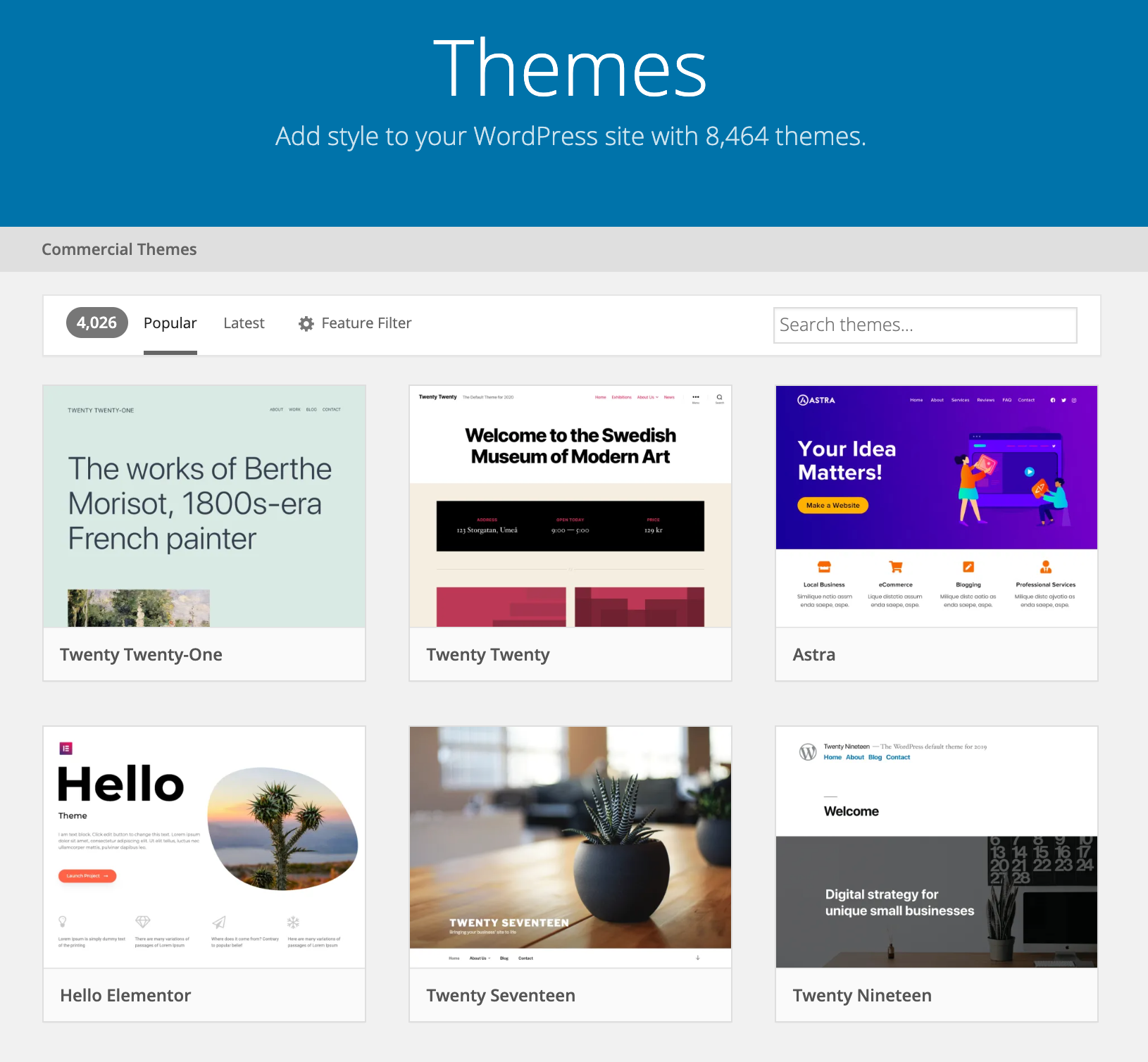 WordPress Themes