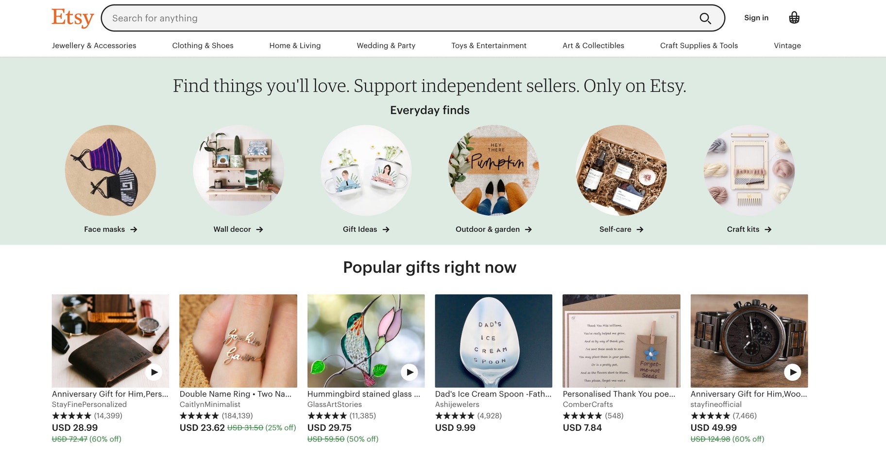 Etsy features compared to Shopify