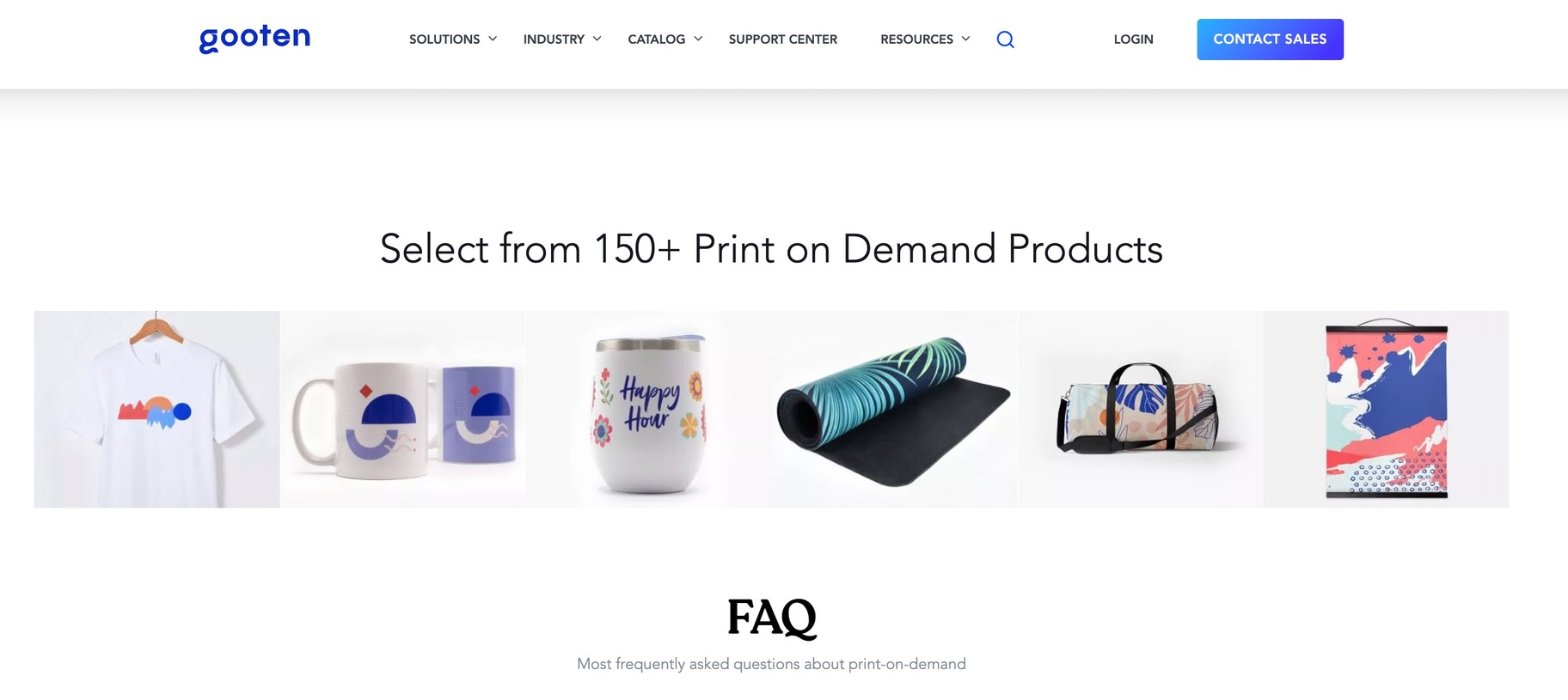 Shopify print on demand: Gooten